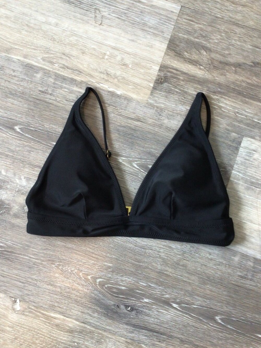 Aaron & Amber Black Triangle Bikini Top